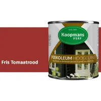 Koopmans Verf Koopmans Perkoleum Hoogglans Dekkend – Fris Tomaatrood – 2,5 l – Dekkende Beits Buiten – Schutting, Gevel & Tuinhout