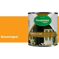 Koopmans Verf Koopmans Perkoleum Hoogglans Dekkend – Bloemengeel – 750 ml – Dekkende Beits Buiten – Schutting, Gevel & Tuinhout