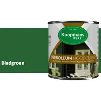 Koopmans Verf Koopmans Perkoleum Hoogglans Dekkend – Bladgroen – 750 ml – Dekkende Beits Buiten – Schutting, Gevel & Tuinhout