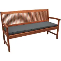 Beautissu Loft BK Bankkussen 150 x 48 x 5 cm Tuinbank Kussens - Kussen voor Tuinmeubelen - Zitkussen of Rugkussen - Antraciet