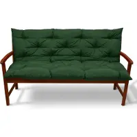 Beautissu Flair bankkussen, 120x50x50 cm, donkergroen, voor tuinbank