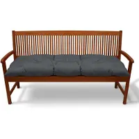 Beautissu Bankkussen Flair BK – Zitkussen Tuinkussen 120x50x8 cm grafiet grijs - kussen voor tuinbank