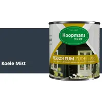 Koopmans Verf Koopmans Perkoleum Zijdeglans Dekkend – Houtverf Buiten – Dekkende Beits voor Schutting & Gevel – Elastisch & Weerbestendig – 750 ml – Koele Mist