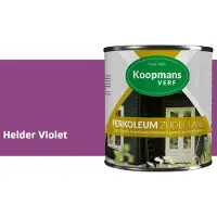 Koopmans Verf Koopmans Perkoleum Zijdeglans Dekkend – Houtverf Buiten – Dekkende Beits voor Schutting & Gevel – Elastisch & Weerbestendig – 2,5 l – Helder Violet