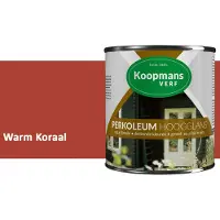Koopmans Verf Koopmans Perkoleum Hoogglans Dekkend – Warm Koraal – 2,5 l – Dekkende Beits Buiten – Schutting, Gevel & Tuinhout