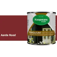 Koopmans Verf Koopmans Perkoleum Hoogglans Dekkend – Aarde Rood – 750 ml – Dekkende Beits Buiten – Schutting, Gevel & Tuinhout