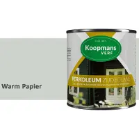 Koopmans Verf Koopmans Perkoleum Zijdeglans Dekkend – Houtverf Buiten – Dekkende Beits voor Schutting & Gevel – Elastisch & Weerbestendig – 2,5 l – Warm Papier