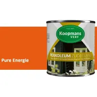 Koopmans Verf Koopmans Perkoleum Zijdeglans Dekkend – Houtverf Buiten – Dekkende Beits voor Schutting & Gevel – Elastisch & Weerbestendig – 750 ml – Pure Energie