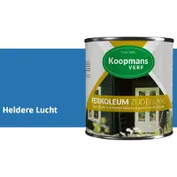 Koopmans Verf Koopmans Perkoleum Zijdeglans Dekkend – Houtverf Buiten – Dekkende Beits voor Schutting & Gevel – Elastisch & Weerbestendig – 750 ml – Heldere Lucht