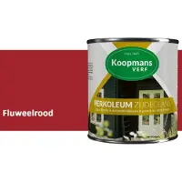 Koopmans Verf Koopmans Perkoleum Zijdeglans Dekkend – Houtverf Buiten – Dekkende Beits voor Schutting & Gevel – Elastisch & Weerbestendig – 750 ml – Fluweelrood