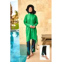 Turkishsouq Groene hoogwaardige Burkini-set met volledige dekking