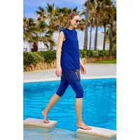 Turkishsouq Marina Navy halfbedekkend bescheiden badpak