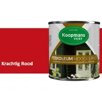 Koopmans Verf Koopmans Perkoleum Hoogglans Dekkend – Krachtig Rood – 2,5 l – Dekkende Beits Buiten – Schutting, Gevel & Tuinhout