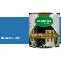 Koopmans Verf Koopmans Perkoleum Hoogglans Dekkend – Heldere Lucht – 2,5 l – Dekkende Beits Buiten – Schutting, Gevel & Tuinhout
