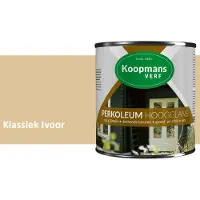 Koopmans Verf Koopmans Perkoleum Hoogglans Dekkend – Klassiek Ivoor – 2,5 l – Dekkende Beits Buiten – Schutting, Gevel & Tuinhout