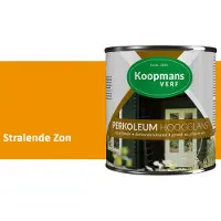 Koopmans Verf Koopmans Perkoleum Hoogglans Dekkend – Stralende Zon – 2,5 l – Dekkende Beits Buiten – Schutting, Gevel & Tuinhout