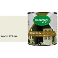 Koopmans Verf Koopmans Perkoleum Hoogglans Dekkend – Warm Crème – 750 ml – Dekkende Beits Buiten – Schutting, Gevel & Tuinhout