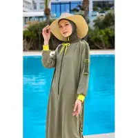 Turkishsouq Kaki Burkini-set met volledige dekking