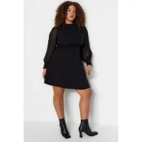 Turkishsouq Curve dames mini lange avond-/dagelijkse getailleerde plus-size jurken