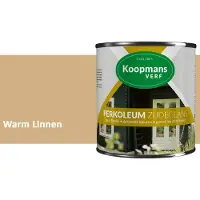 Koopmans Verf Koopmans Perkoleum Zijdeglans Dekkend – Houtverf Buiten – Dekkende Beits voor Schutting & Gevel – Elastisch & Weerbestendig – 2,5 l – Warm Linnen