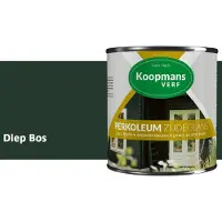 Koopmans Verf Koopmans Perkoleum Zijdeglans Dekkend – Houtverf Buiten – Dekkende Beits voor Schutting & Gevel – Elastisch & Weerbestendig – 2,5 l – Diep Bos