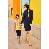 Turkishsouq Zwarte Burkini-set met volledige dekking