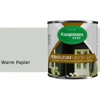 Koopmans Verf Koopmans Perkoleum Hoogglans Dekkend – Warm Papier – 750 ml – Dekkende Beits Buiten – Schutting, Gevel & Tuinhout