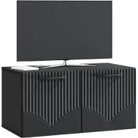 vidaXL Wandmontage TV-kast Zwart 59,5 x 31 x 30 cm Bewerkt hout