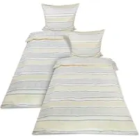 Beautissu 4-delige wollen dekbedovertrek Viola, beige