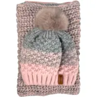 Kumixi Muts 'Set: Mütze & Loop Schal' pink