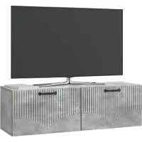 vidaXL Wandmontage TV-kast Betongrijs 98 x 31 x 30 cm Bewerkt hout