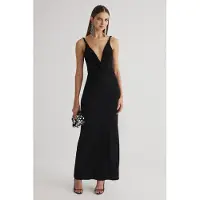 Turkishsouq Effen maxi-jurk zonder mouwen voor dames, geschikt voor afstuderen/gala, slanke pasvorm, avond- en galajurk