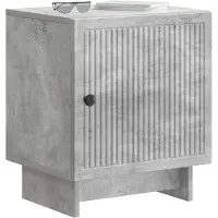 vidaXL Nachtkastje 2 st Betongrijs 43 x 34,5 x 50 cm Bewerkt hout