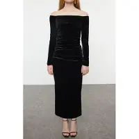 Turkishsouq Damesjurk, rechte midi-lengte, getailleerde cocktailjurk