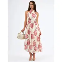 Busem Floral Maxi-jurk met Strikdetail