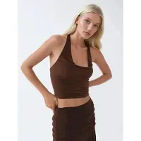 Busem Halternekk Slim Fit Crop Blouse