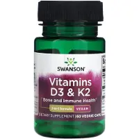 Swanson Health - Vitamine D3 &amp; K2 (60 capsules)