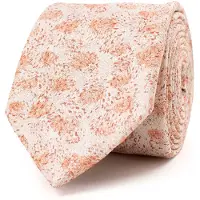 Tresanti | GEREMIA | Silk tie with a wavy pattern | Orange