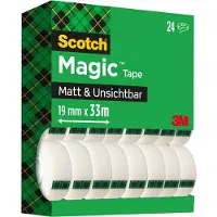3M Voordeelset plakband Magic Tape, 24 rollen, L 33 m x B 19 mm, Ø 26 mm