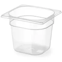 Super Merchant GN 1/6 container – polypropyleen – 1,6L – transparant – 176x162x100 mm