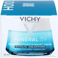 VICHY Minéral 89 100h Moisture Boosting Cream Rich Fragrance Free 50 ml