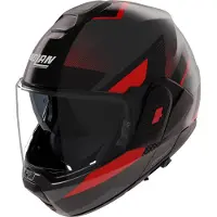 Nolan N120-1 CICLONE Systeemhelm Mat/Antraciet/Rood XL grijs
