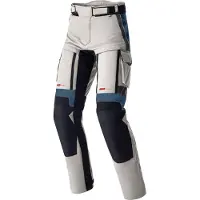 Rst Pro Series Adventure D3O, waterdichte stoffen broek ,Lichtgrijs/Zwart/Blauw/Rood ,M