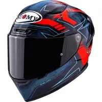 Suomy TX-Pro Flawless, integraalhelm ,Zwart/Blauw/Rood/Lichtblauw ,S