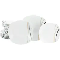 Creatable , 24031, Square City Line, serviesset, 18-delig, porselein
