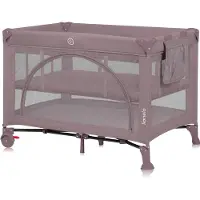 Lionelo Laura - Compact 3 in 1 Campingbedje, Box & Babybed - Lichtgewicht - 2 Hoogtes - Wielen met Rem - Gaas Zijpanelen & Peuter Ingang - Inclusief Draagtas & Opbergzak - Reisbedje