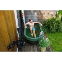 Gardentub buitenbad 194x94x66 cm 350l dark olive matt