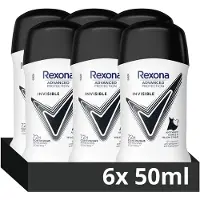 Rexona Women Advanced Protection Anti-Transpirant Stick - Invisible - met Continuous Refreshing Control Technologie - 6 x 50 ml