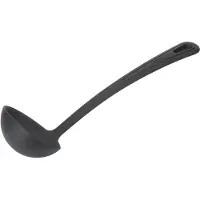 Westmark 2 soeplepels/opscheplepels, hittebestendig tot 270 °C, PPA, lengte: 31,5 cm, Gentle Plus, zwart, 285622E5