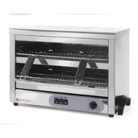 Super Merchant Quartz salamander – snelle opwarming – 3 zones – roestvast staal – 682x528x455 mm